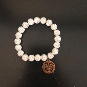 Silver rustic cuff bracelet